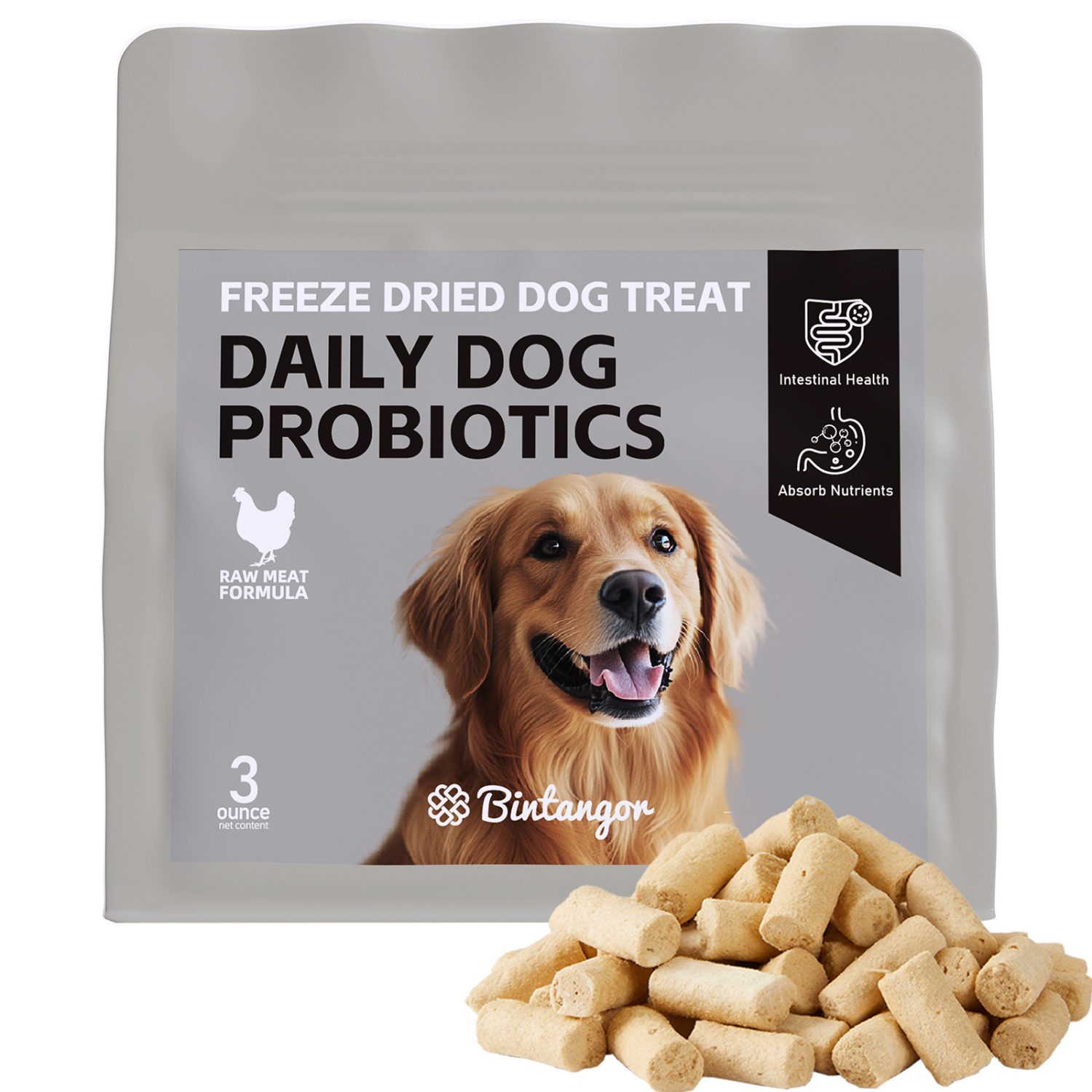 Probiotics Raw Bone and Meat Freeze-dried Dog Food M (397g)