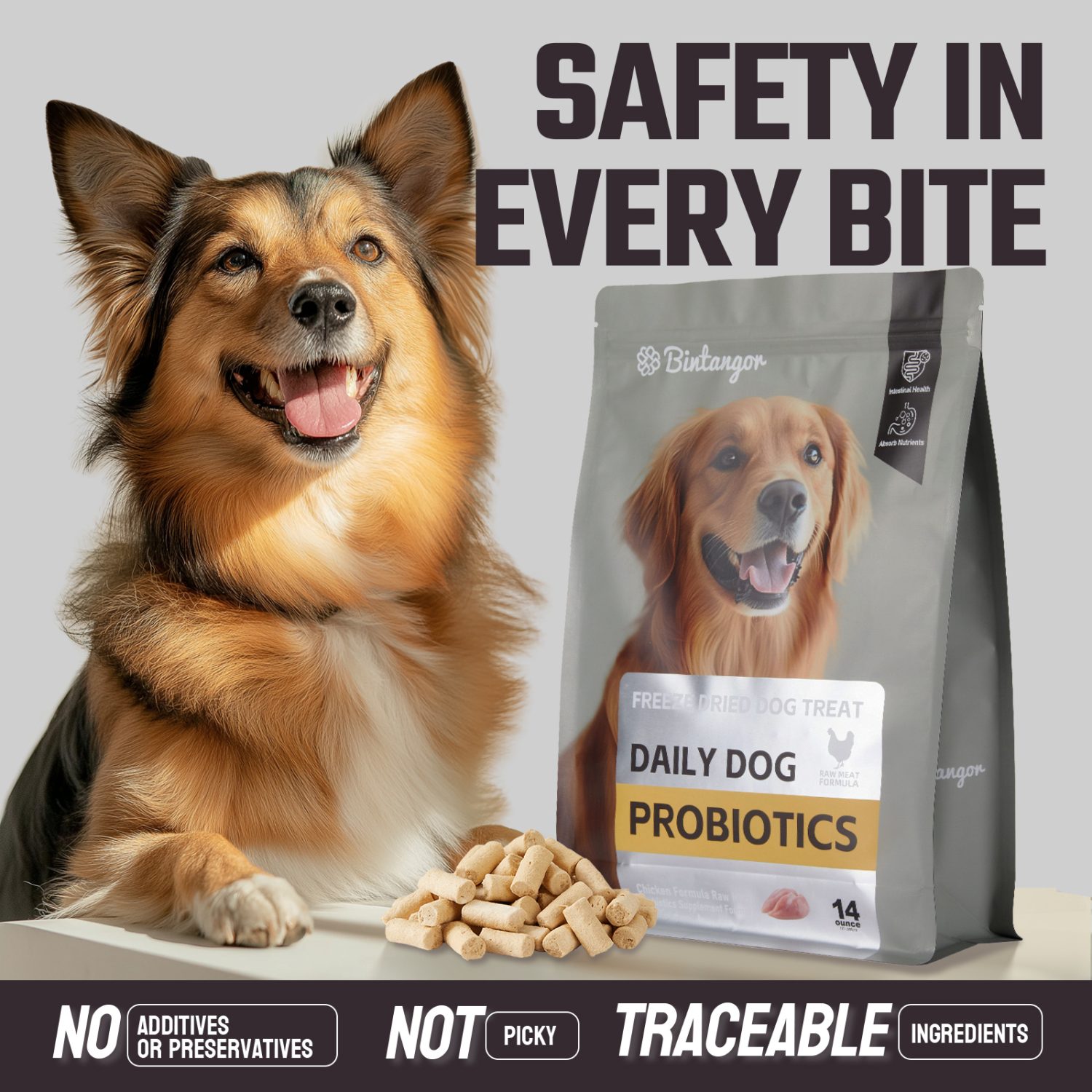 Probiotics Raw Bone and Meat Freeze-dried Dog Food M (397g)