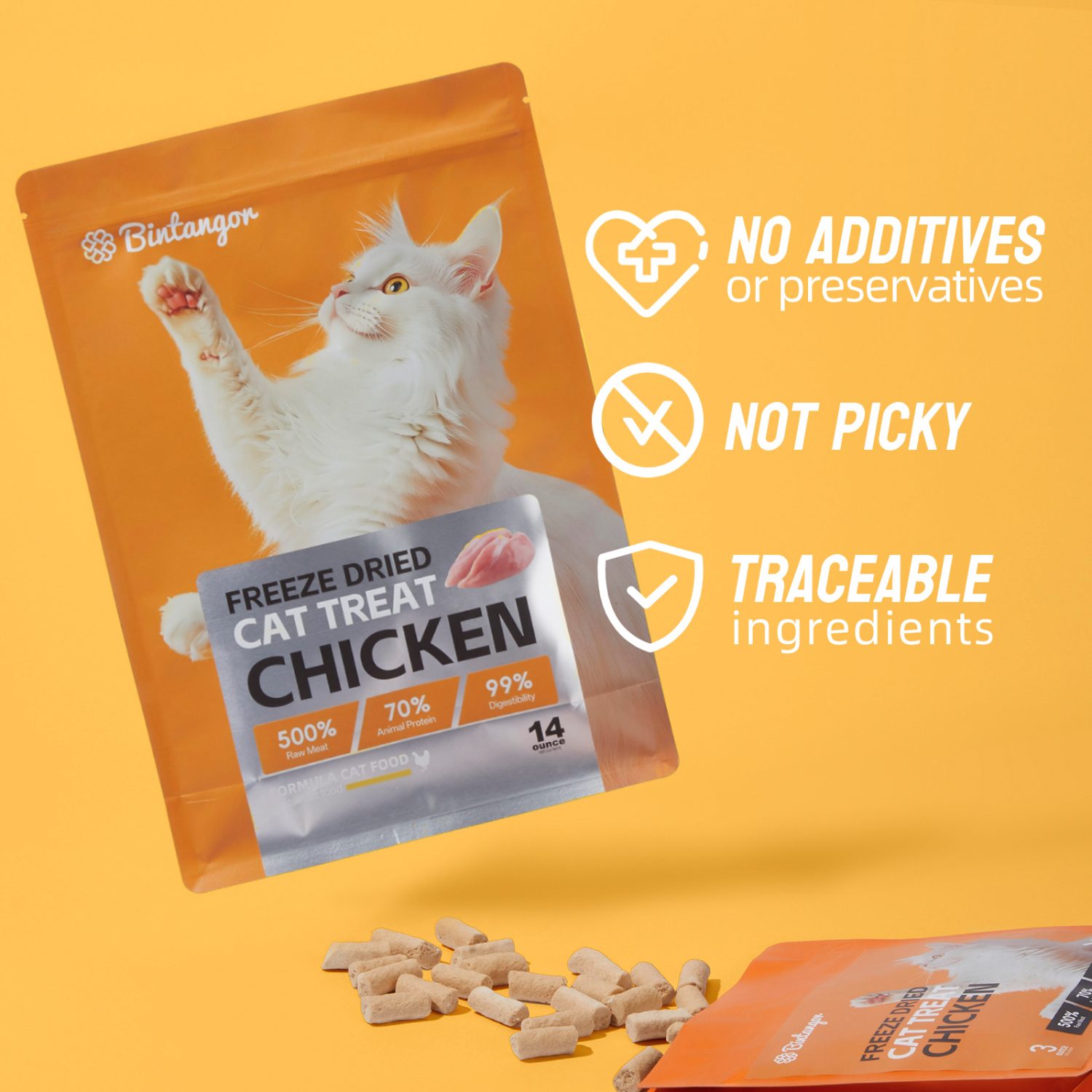 Chicken Formula Freeze-Dried Cat Food M (397g)