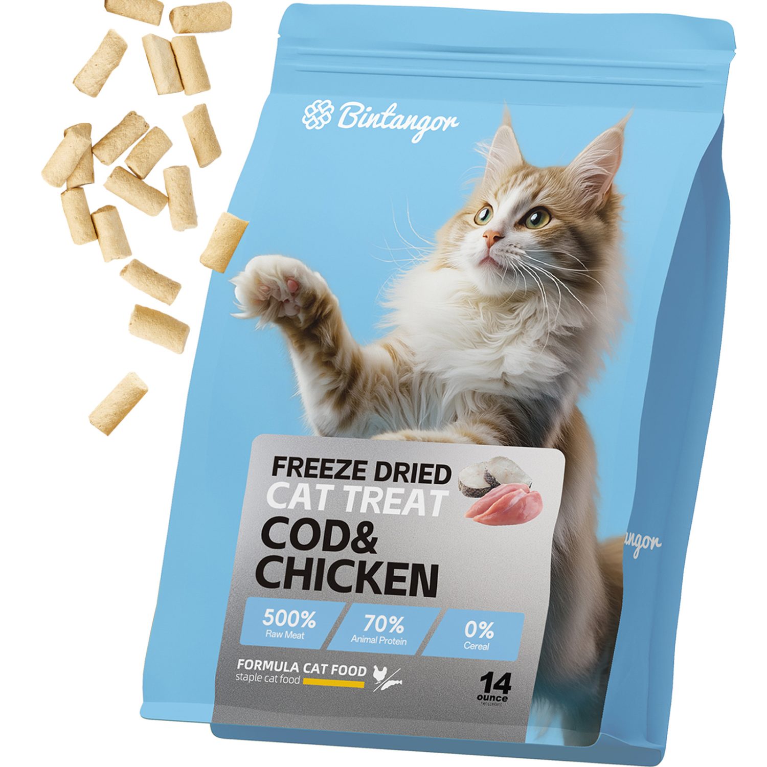 Chicken Cod Formula Freeze-Dried Cat Food S (85g)